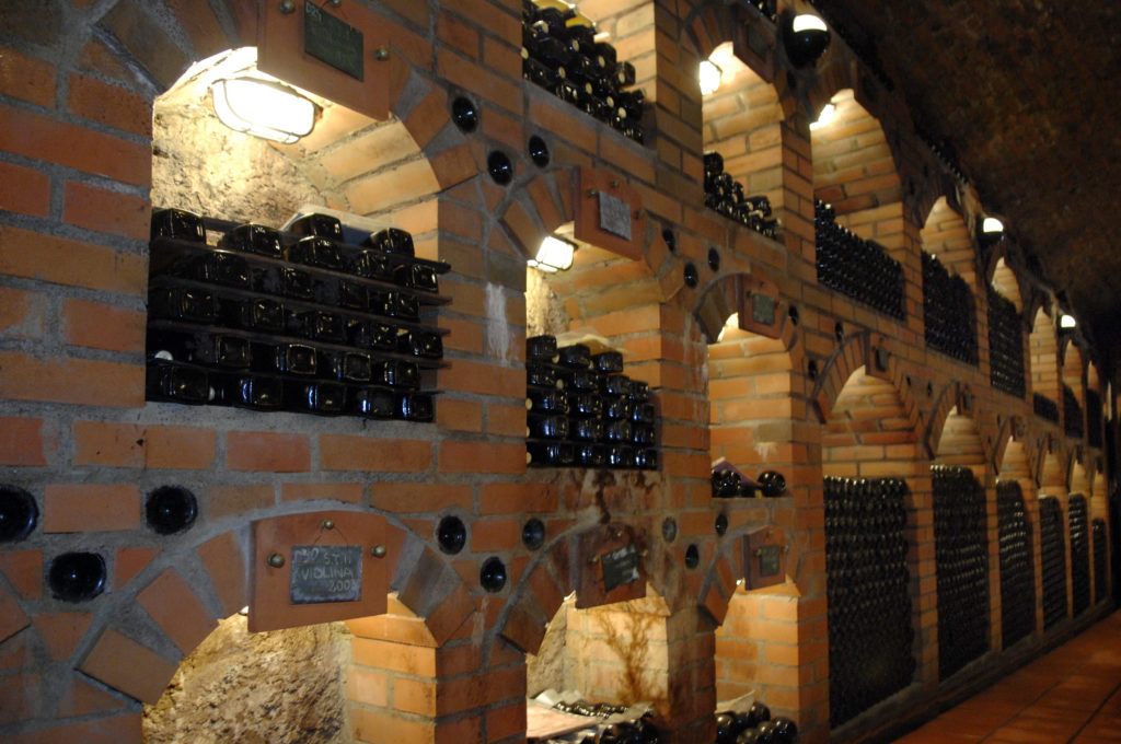hầm chứa rượu vang